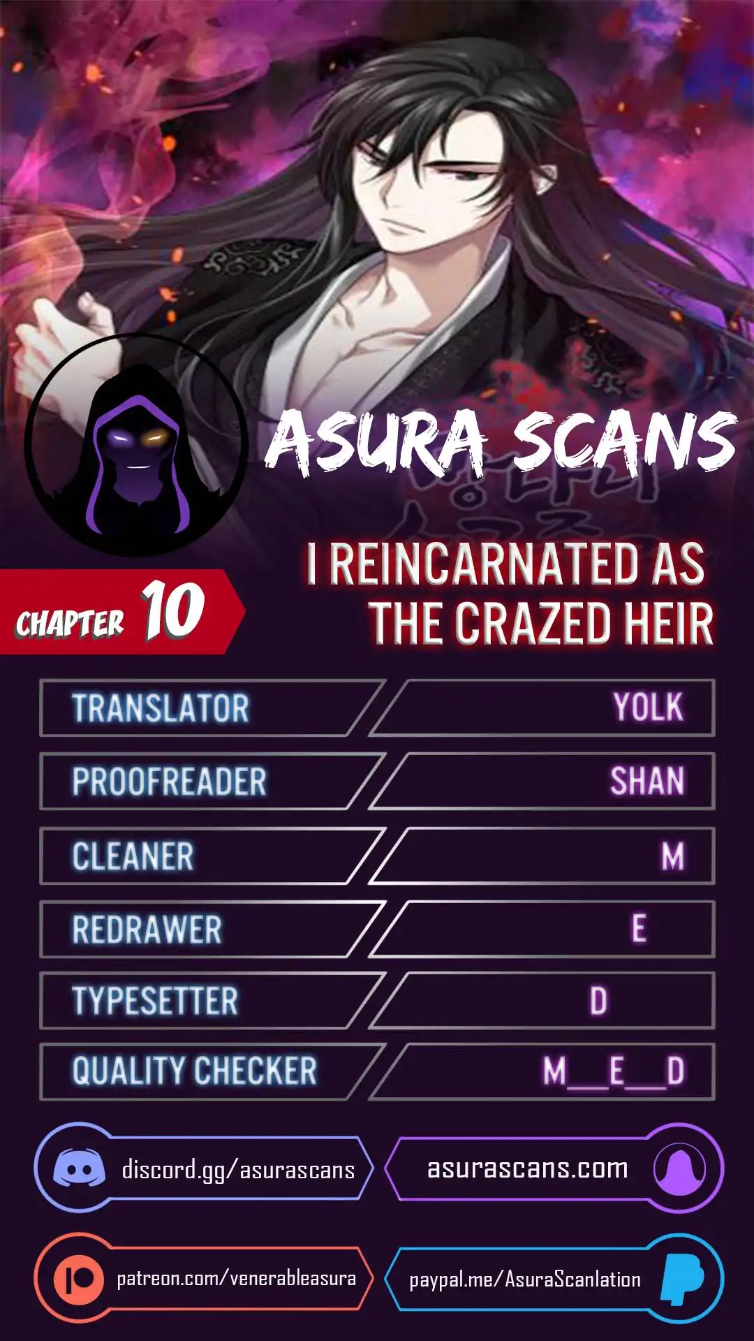 I Reincarnated As The Crazed Heir Chapter 10 1